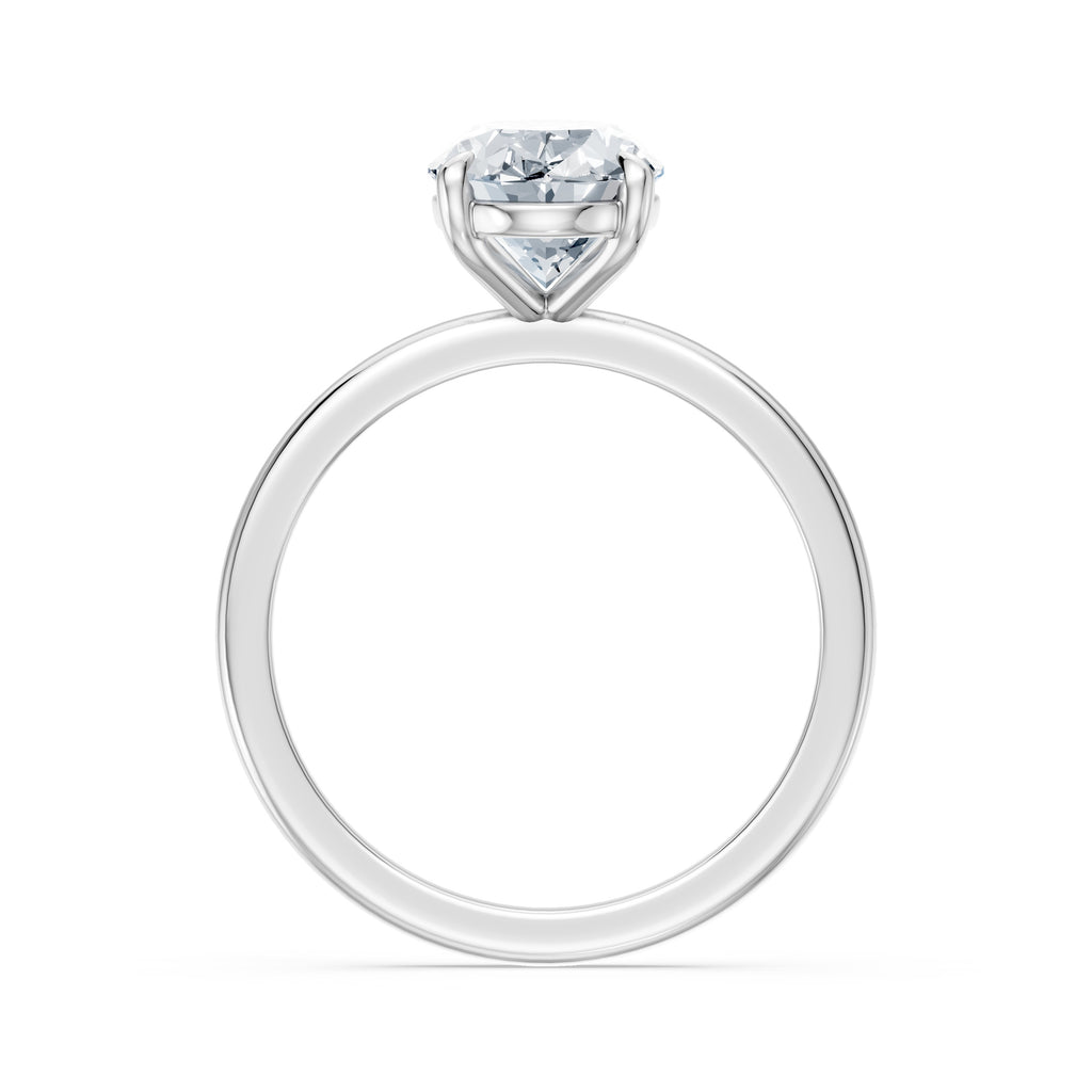 2.50CT Oval Diamond Ring in Platinum