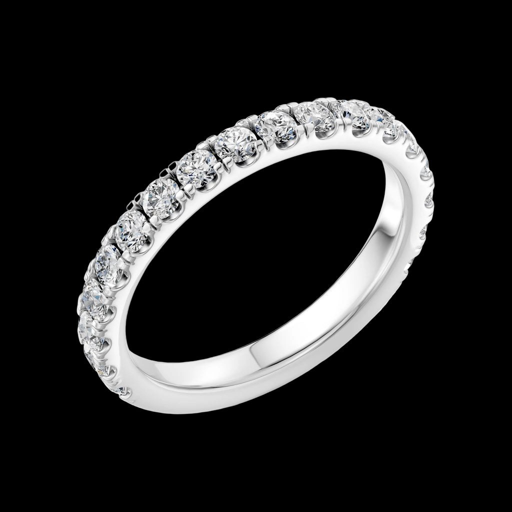 0.50 TCW Round Diamond Pave Band