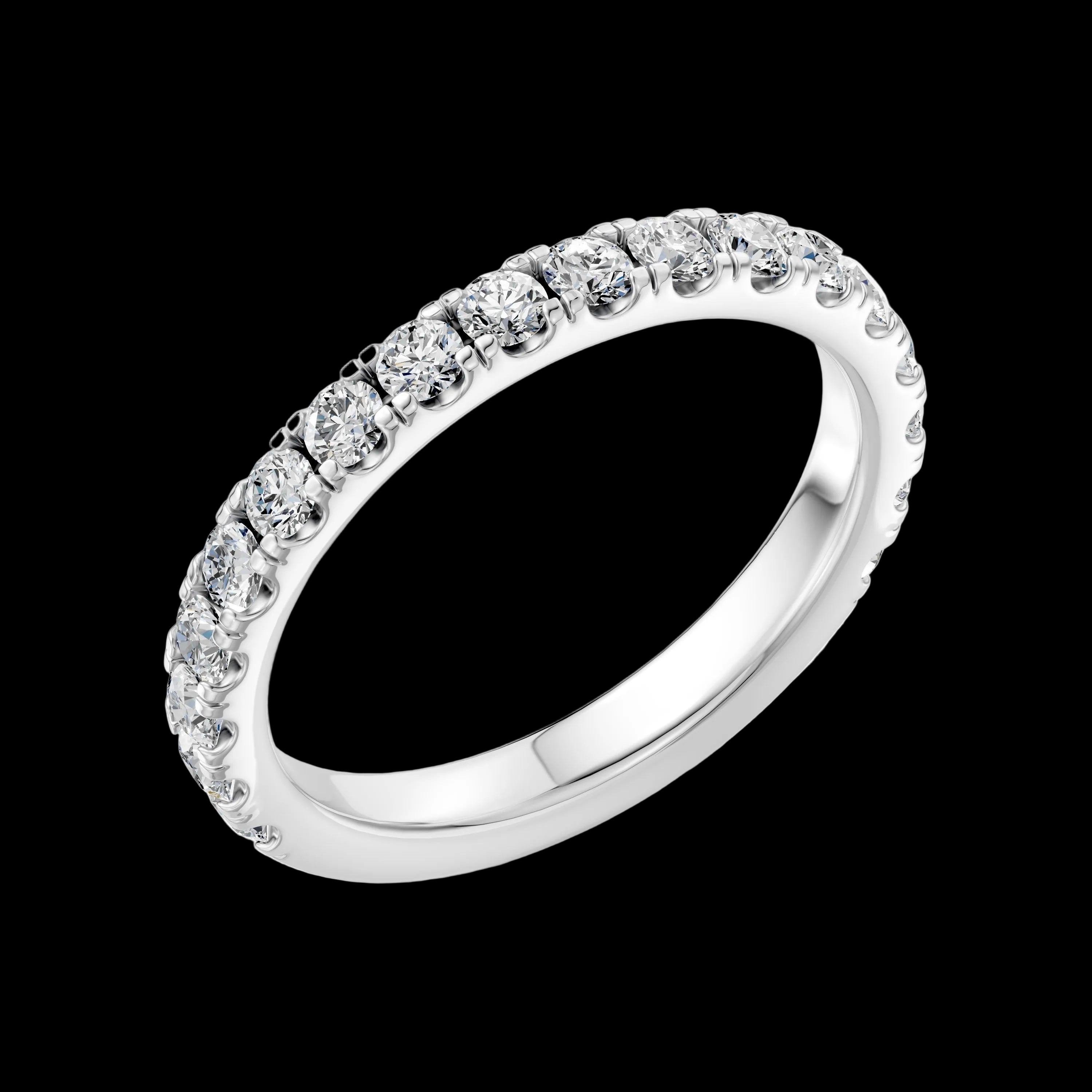 0.50 TCW Round Diamond Pave Band