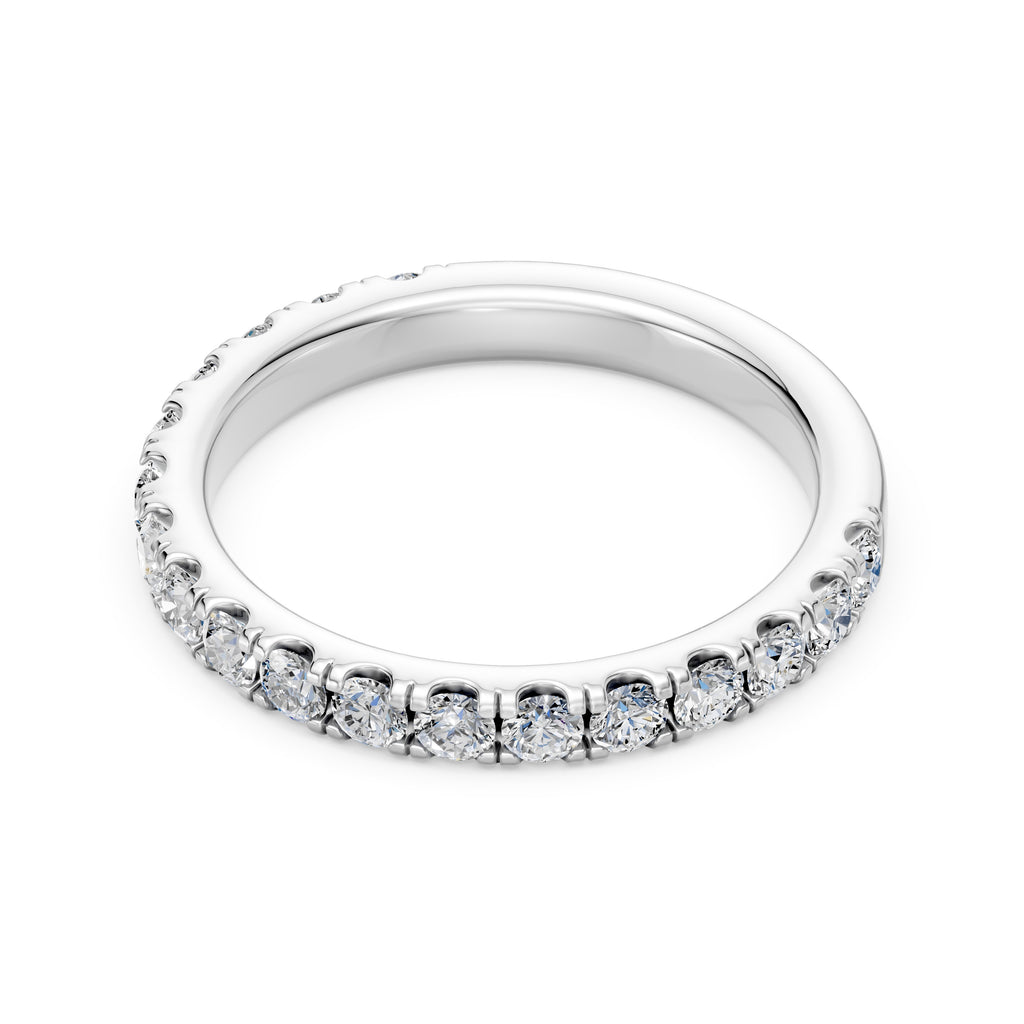 0.50 TCW Round Diamond Pave Band