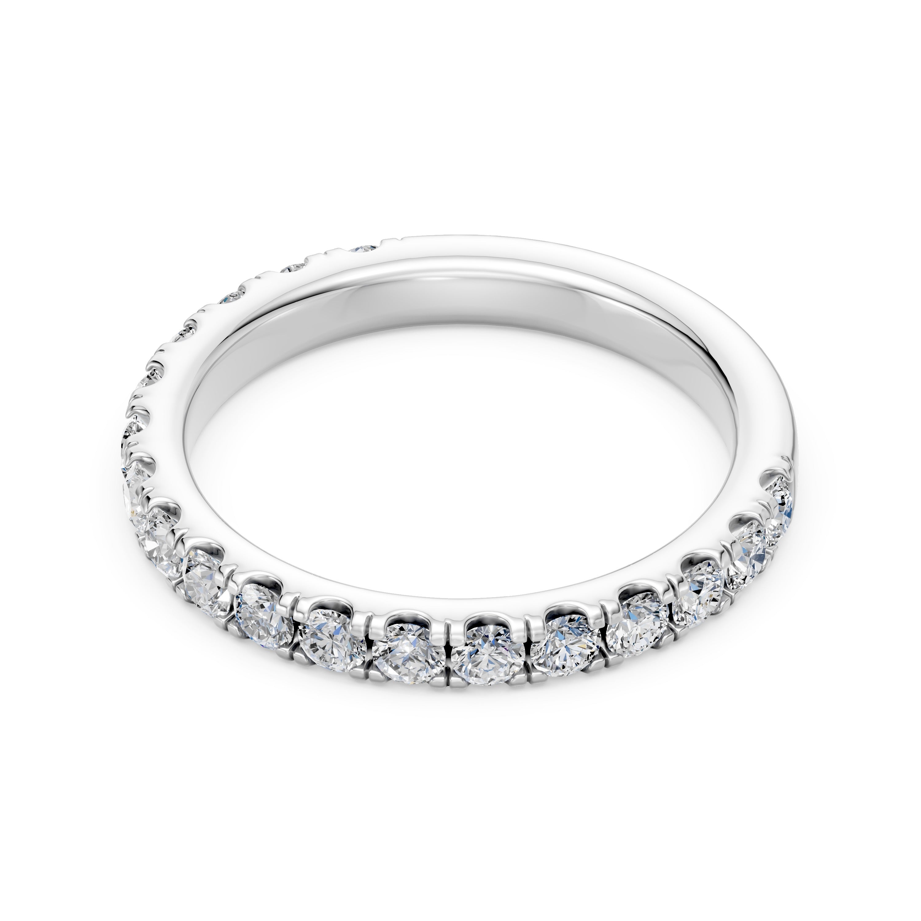 0.50 TCW Round Diamond Pave Band