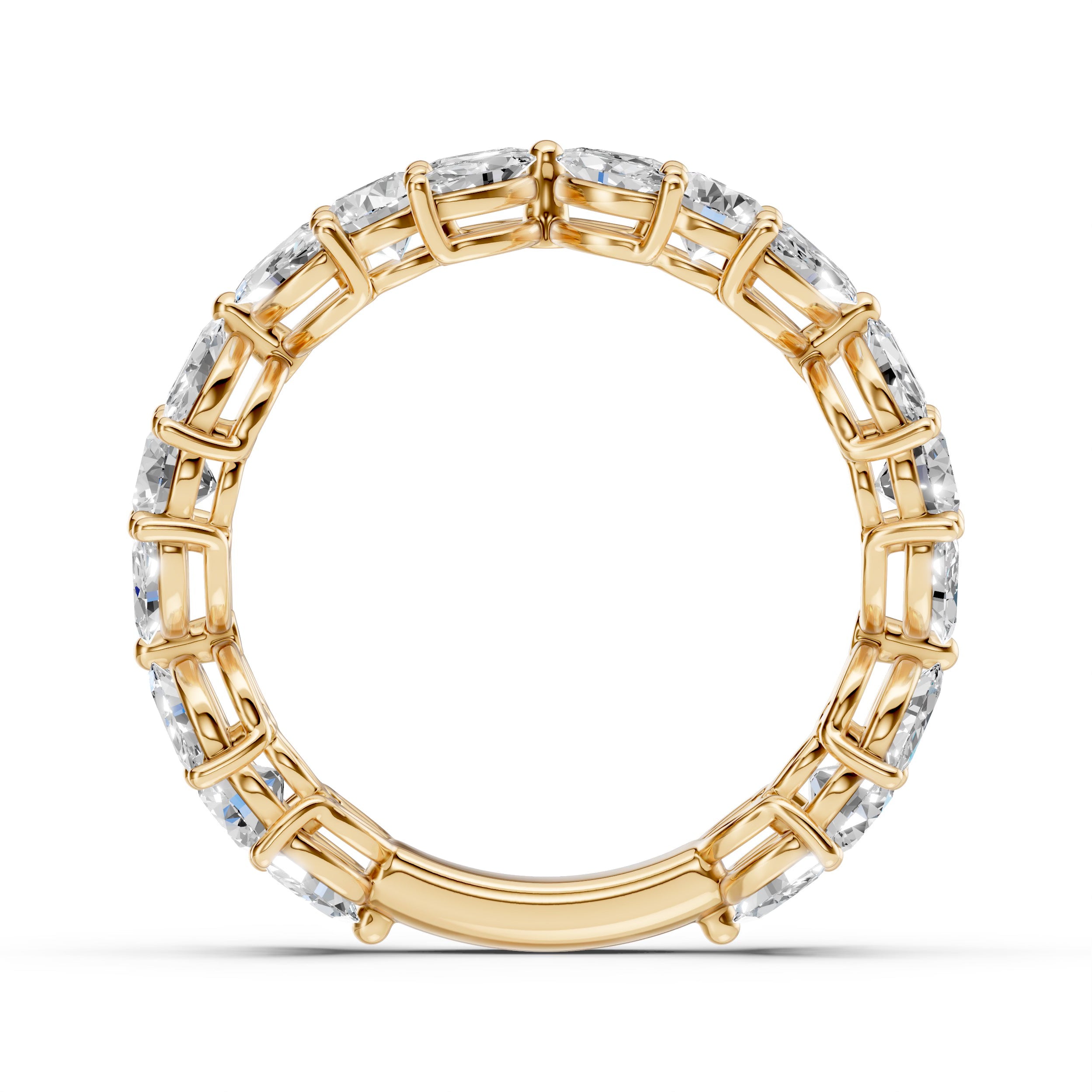 3.20TCW Marquise & Round Diamond Band