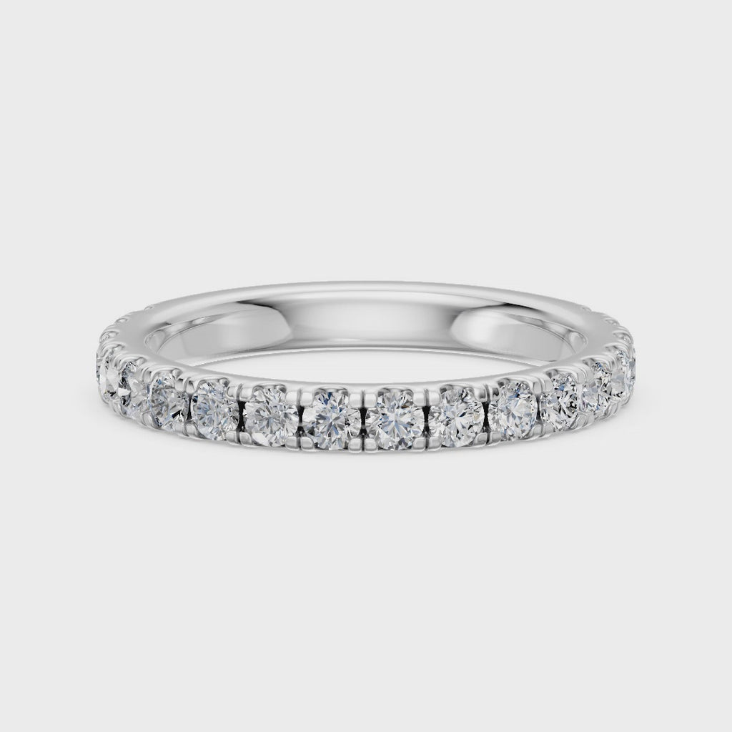 0.50 TCW Round Diamond Pave Band