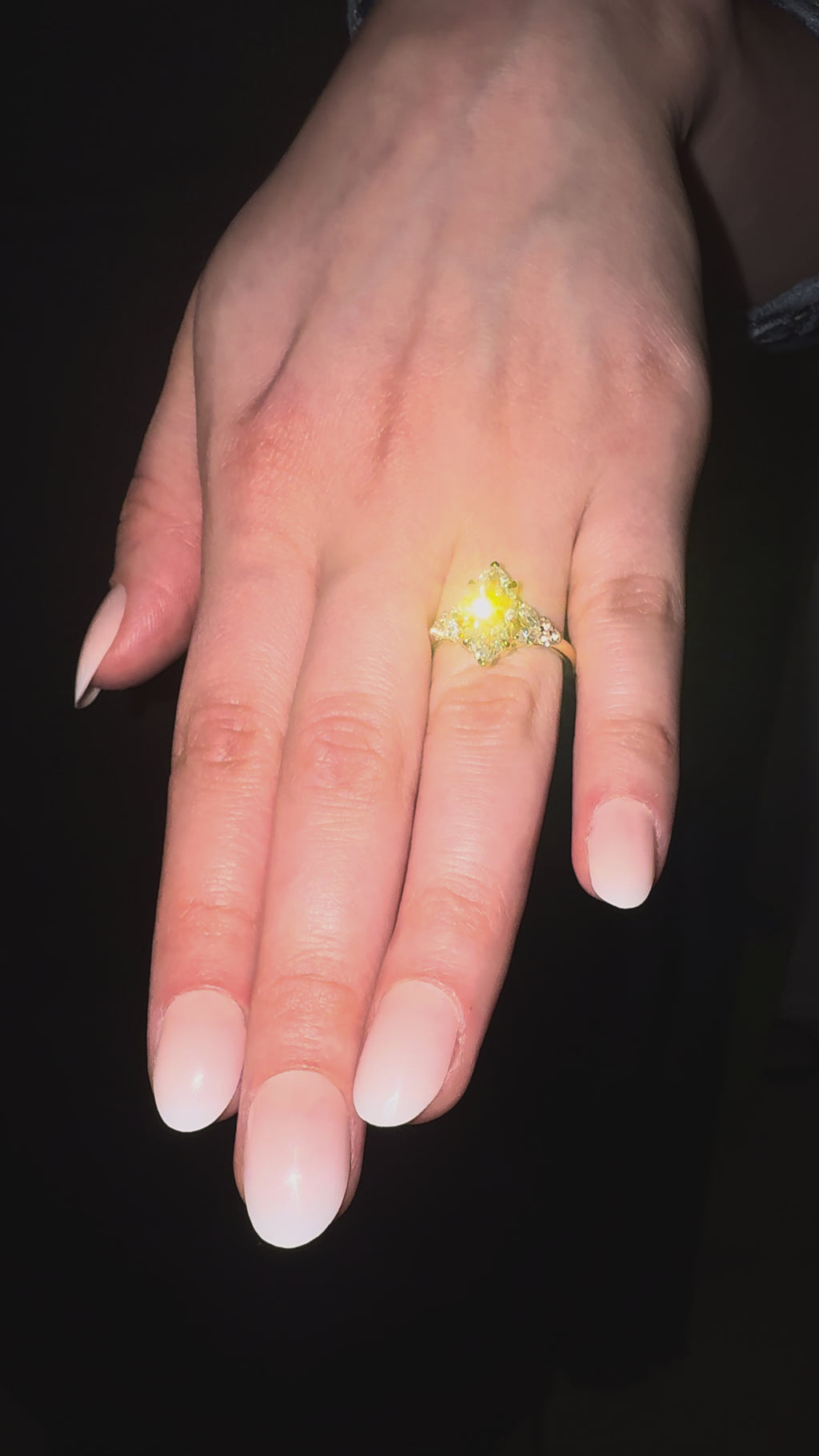 2.00CT Marquise Diamond & Pink Sapphire Ring
