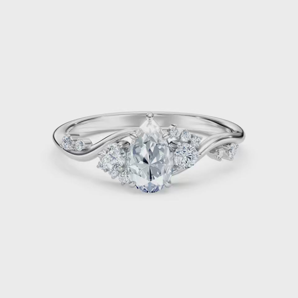 1.50 CT Pear Diamond Ring